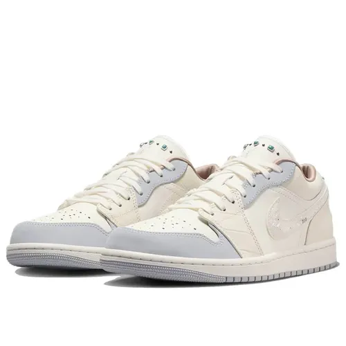 Giày Thể Thao Nike Air Jordan 1 Low – Sail Soft Pearl IH7323-100 Màu Xanh Trắng Size 36