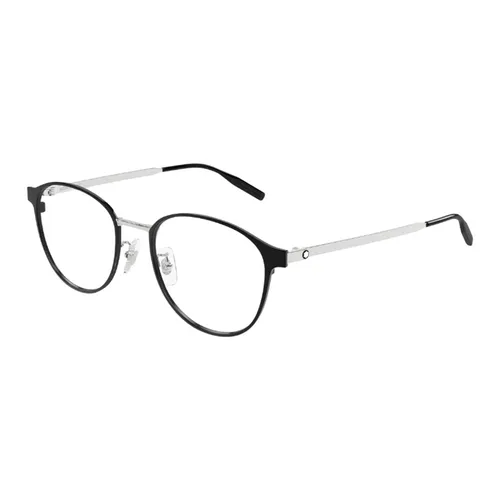 Gọng Kính Nam Montblanc MB0447OA 002 Màu Đen/Bạc