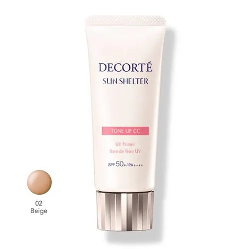 Kem Chống Nắng Decorté Tone Up CC Cream UV Primer (SPF50+/PA ++++) Màu 02 Beige, 32ml