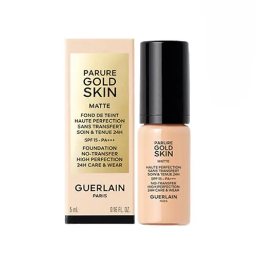 Kem Nền Mini Guerlain Parure Gold Skin Matte Fond De Teint Foundation SPF 15 PA+++ Tone 0N Neutral