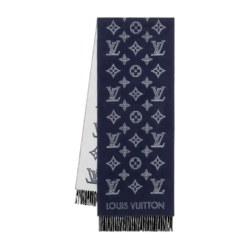 Khăn Nữ Louis Vuitton LV Monogram Shadow M79186 Màu Trắng - Xanh