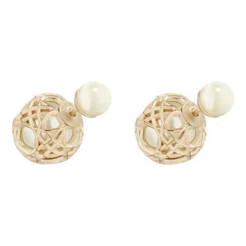 Khuyên Tai Nữ Dior Tribal Earrings Màu Vàng Hồng