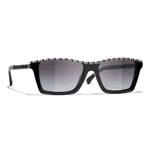 Kính Mát Chanel CH5548Q 1608S6 Glasses Sunglasses Màu Đen Xám