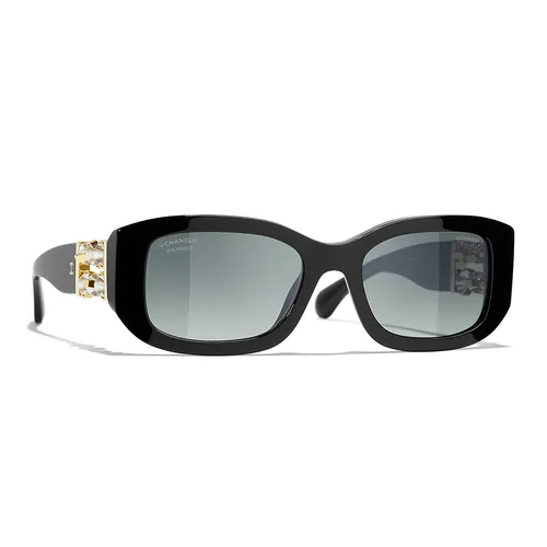 Kính Mát Chanel Rectangle Black/ Grey CH5542 C622S8 Màu Đen Xám