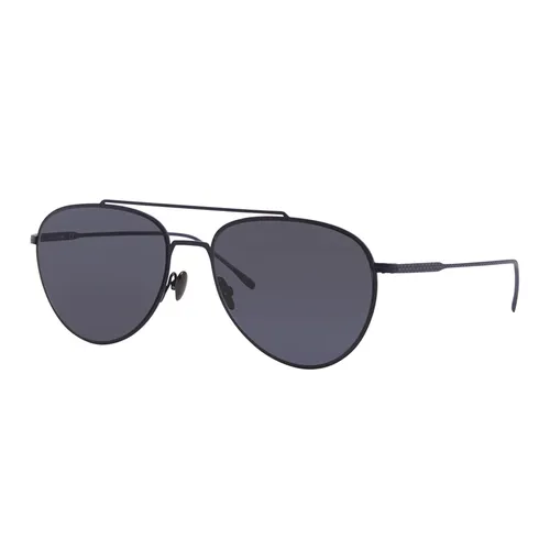 Kính Mát Lacoste Modified Rectangular Metal Ultra-Thin Sunglasses L195S 424 Màu Xanh/Đen