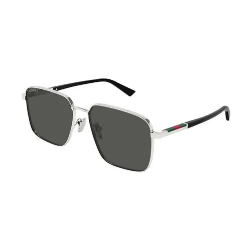Kính Mát Nam Gucci Sunglasses GG1965SK 001 Màu Đen Bạc