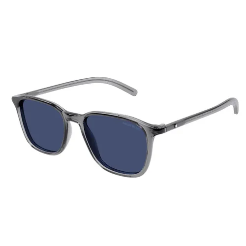 Kính Mát Nam Montblanc Sunglasses MB0325S 002 Màu Xanh/Xám