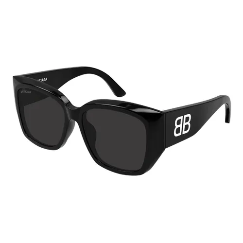 Kính Mát Nữ Balenciaga Sunglasses BB0307SA 001 Màu Xám Đen