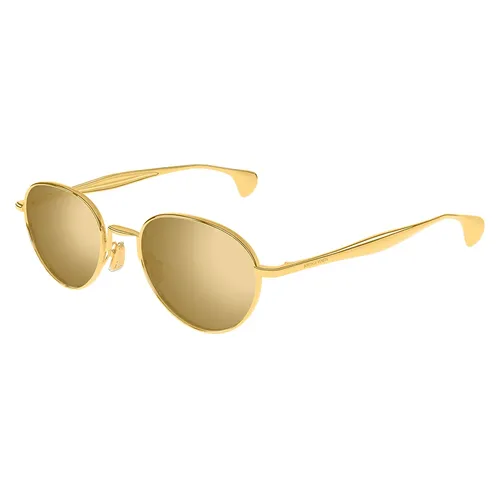 Kính Mát Unisex Bottega Veneta Sunglasses BV1396S 002 Màu Vàng