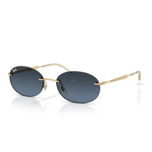 Kính Mát Unisex Rayban Sunglasses RB3767 001/4C54 Màu Xanh/Vàng Gold