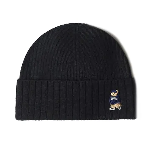 Mũ Len Spao Cap Embroidered Beanie Màu Đen