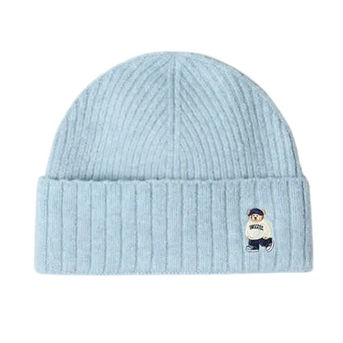 Mũ Len Spao Cap Embroidered Beanie Màu Xanh Blue