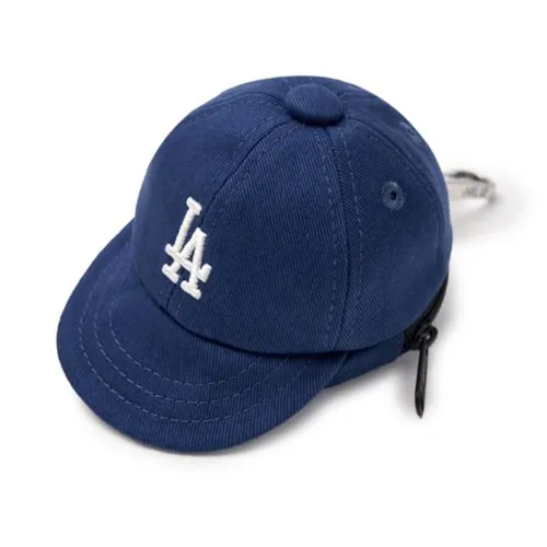 Móc Khóa Túi MLB Basic Ball Cap Pouch Keychain NY Indigo 3APOB015N-07INS Màu Xanh Đậm