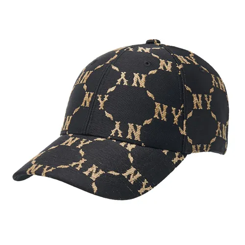 Mũ MLB Big B Dia Monogram Jacquard Structured Ball Cap 3ACPM044N-50BKS Màu Đen Họa Tiết