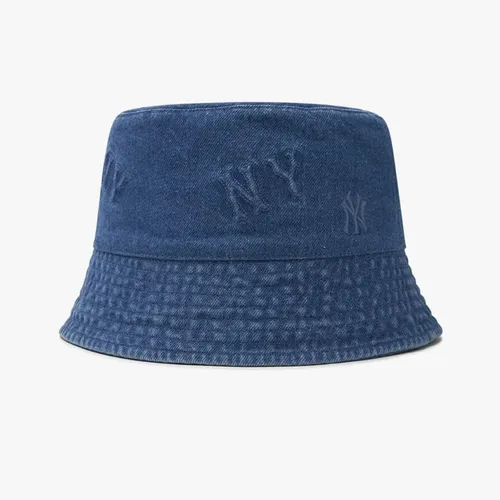 Mũ MLB Bucket Denim Random Embo Monogram 3AHTDP14N-50BLL Màu Xanh Size 57