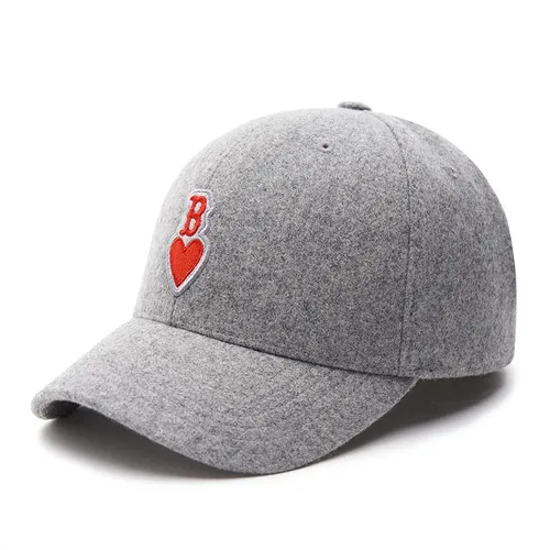 Mũ MLB Heart Wool Structure Ball Cap BOS 3ACPH0136-43MGS Màu Xám