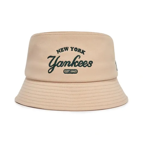 Mũ MLB Varsity Lettering Bucket Hat New York Yankees 3AHTV013N-50SAL Màu Be Size 57