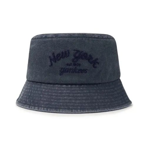 Mũ MLB Varsity Lettering Color Denim Bucket Hat NY Yankees 3AHTDS14N-50INS Màu Xanh Size 57