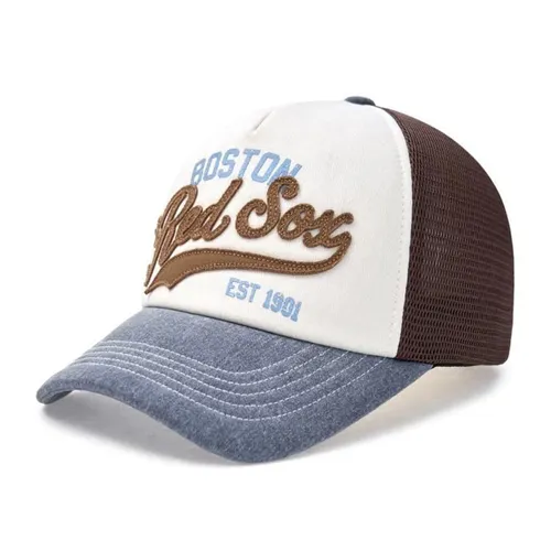 Mũ MLB Varsity Vintage Mesh 3AMCV0153-43NYS Màu Nâu Trắng