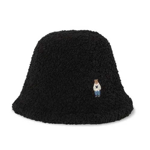 Mũ WHOAU Bucket Steve Dumble Bucket Hat WHACF4T23A Màu Đen