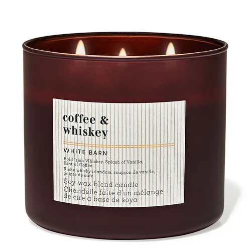 Nến Thơm 3 Bấc Bath & Body Works Coffee & Whiskey 3-Wick Candle 411g