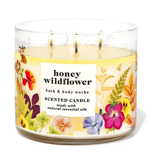 Nến Thơm Bath & Body Works Honey Wildflower 3-Wick Candle 411g