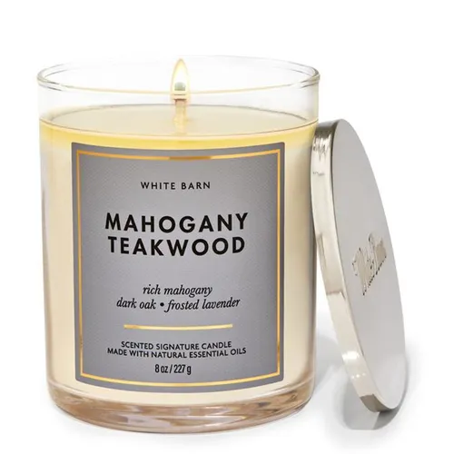 Nến Thơm Bath & Body Works Mahogany Teakwood Single Wick Candle 277g
