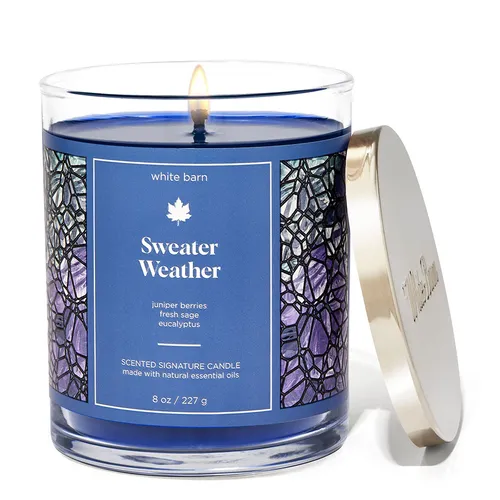 Nến Thơm Bath & Body Works Sweater Weather Single Wick Candle 227g