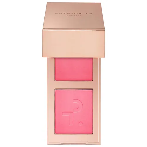 Phấn Má Hồng Mini Patrick Ta Major Headlines Double-Take Crème & Powder Blush Duo She's That Girl Màu Hồng Baby