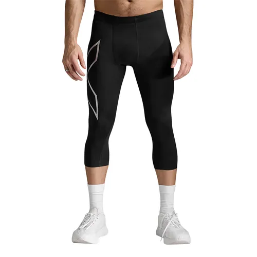 Quần Bó Thể Thao Nam 2XU Core Compression 3/4 Tights MA3850b-BLK/SIL Màu Đen Size M