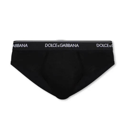 Quần Lót Nam Dolce & Gabbana D&G Black Logo Briefs M9C03J Màu Đen Size 3