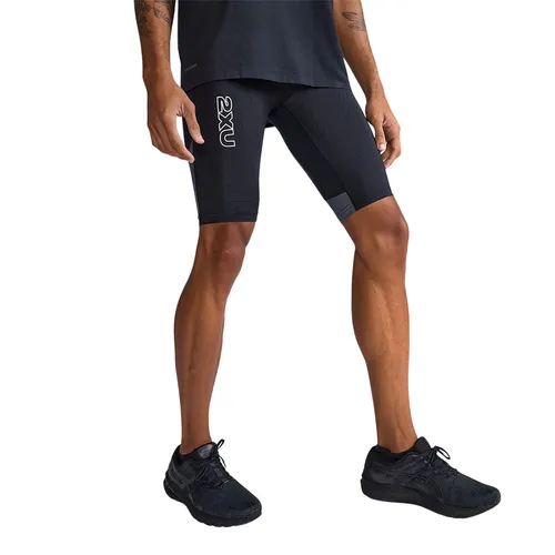Quần Short Bó Thể Thao Nam 2XU Light Speed React Comp MA7050b-BLK/WRF Màu Đen Size L
