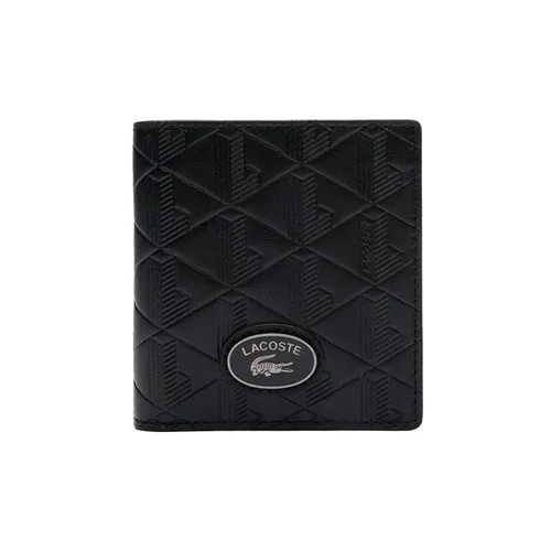 Ví Nam Lacoste Nomogramme Rfid Protect Compact Billfold NH4575MR 000 Màu Đen