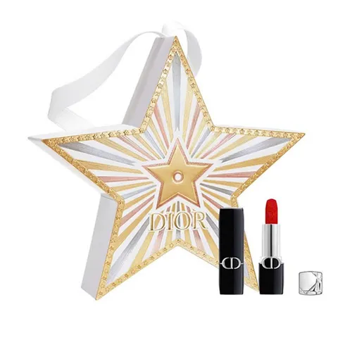 Son Dior Rouge Velvet Finish 999 Mini Holiday 2025 Màu Đỏ Tươi