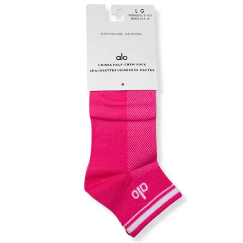 Tất Unisex Alo Yoga Half-Crew Throwback Sock Dark Pink  Màu Hồng Đậm Freesize