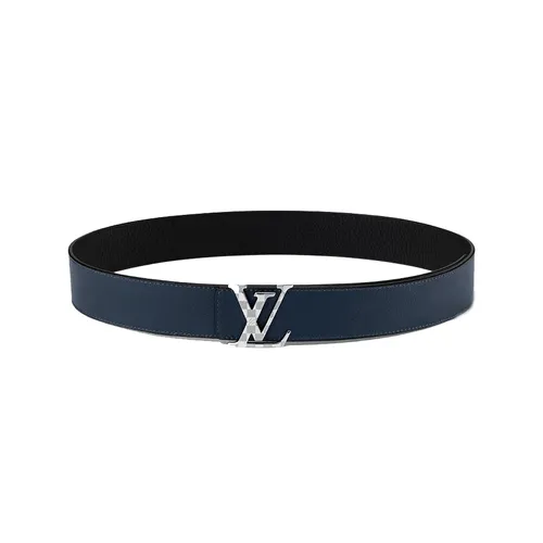 Thắt Lưng Nam Louis Vuitton LV Damier 40mm Reversible Belt Black/Blue - M8361 Màu Xanh Đen Size 90