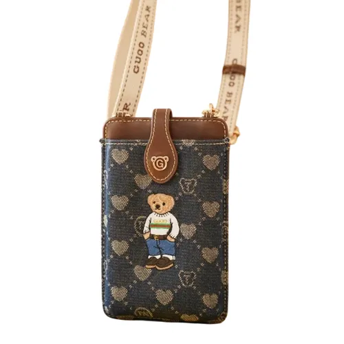Túi Đeo Chéo Guoo Bear GO2001 Màu Xanh Navy