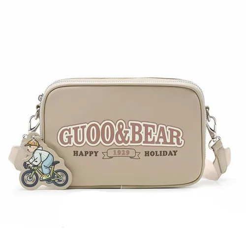 Túi Đeo Chéo Nữ Guoo Bear Bag GU1131-20030 Màu Nâu Trà