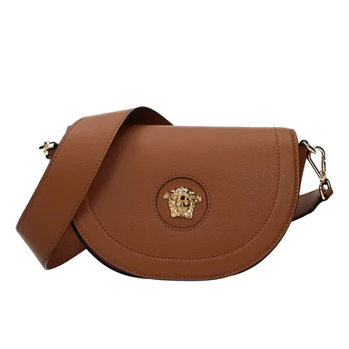 Túi Đeo Chéo Nữ Versace Leather Crossbody Bag 1013350DVIT2T1KB7V Màu Nâu