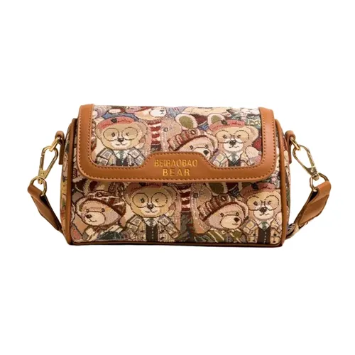 Túi Đeo Chéo Nữ Beibaobao Embroidered Pooh Bear Pillow Crossbody Small Bag 6974406815534 Phối Màu