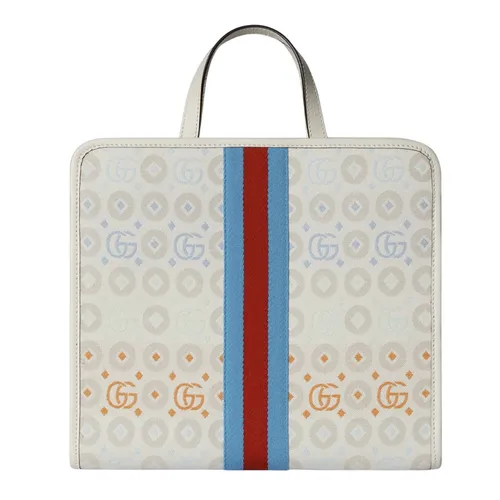 Túi Xách Tay Nữ Gucci Canvas Tote Bag 605614-FADEM-8444 Màu Trắng