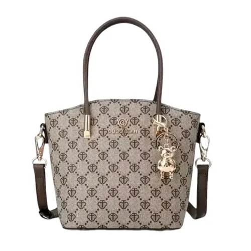 Túi Xách Tay Nữ Guoo Bear GU1178-64090 Màu Xám - Nâu