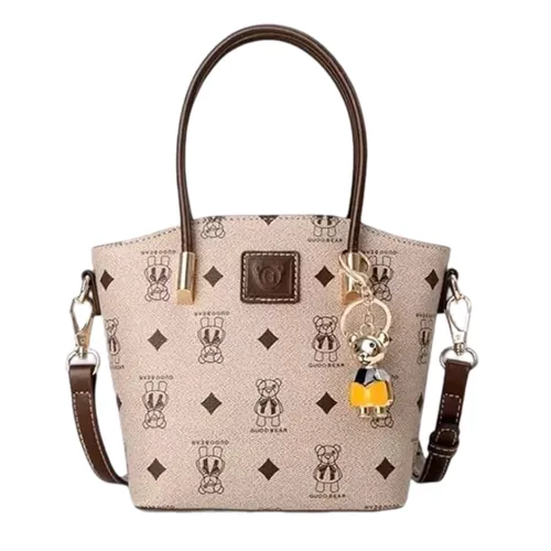 Túi Xách Tay Nữ Guoo Bear GU1204-19260 Màu Nâu Nhạt