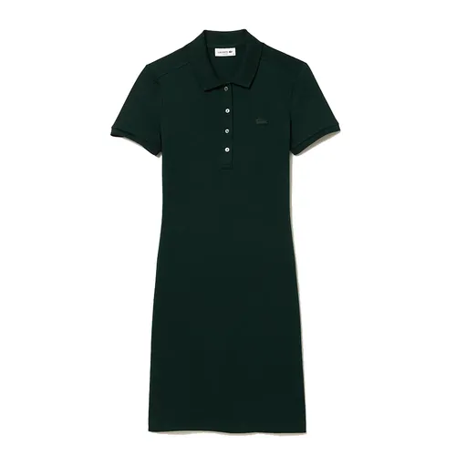 Váy Polo Lacoste Slim Fit Stretch Mini Piqué Dress EF5473-51-YZP Màu Xanh Lá Size 34