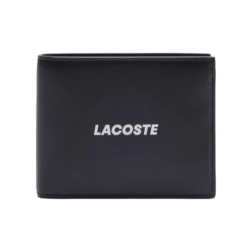 Ví Nam Lacoste Small FG Leather Billfold NH4661FW N68 Màu Đen