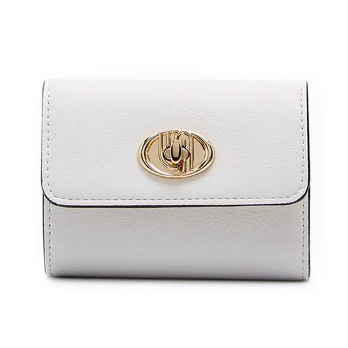 Ví Nữ Lyn Blondie Infinite Tri-F Short Wallet - Ivory L26CWWA014 Màu Trắng Kem
