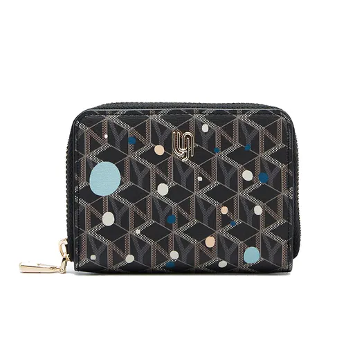 Ví Nữ Lyn Nova Infinite Short Wallet Short Wallet - Printed Black L26CWWA007 Màu Đen