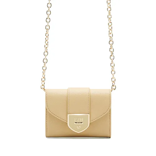 Ví Nữ Lyn Re- Edit Casia Short Wallet On Chain - Beige L26CWWA027 Màu Be