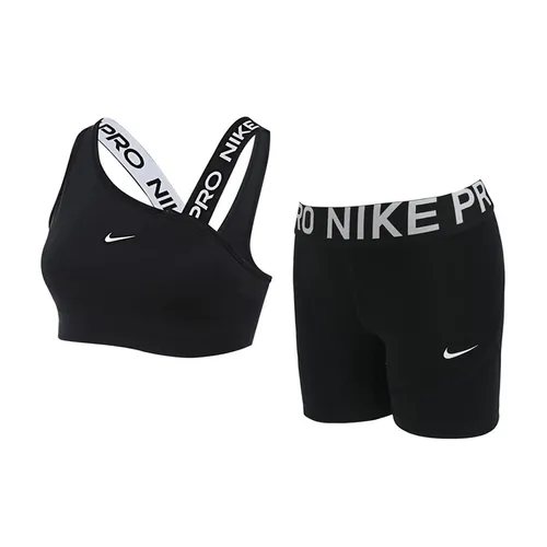 Bộ Thể Thao Nữ Nike Celana Pendek Wanita Pro 5 Black FV6527-010/ AO9976-010 Màu Đen Size S