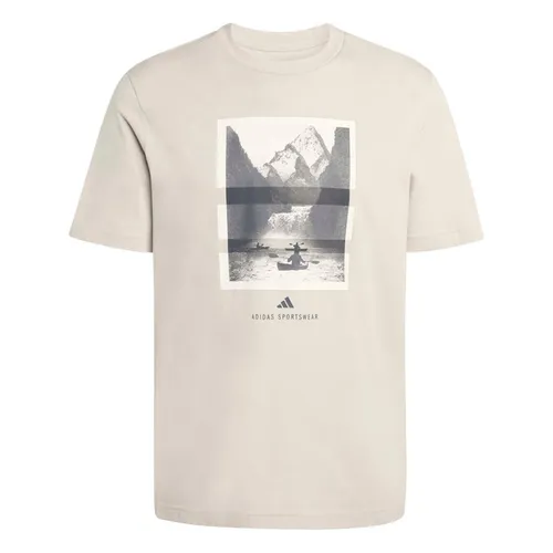 Áo Thun Nam Adidas Outdoor Kayaking Graphic T-Shirt KB2541 Màu Be Nhạt Size 2XL